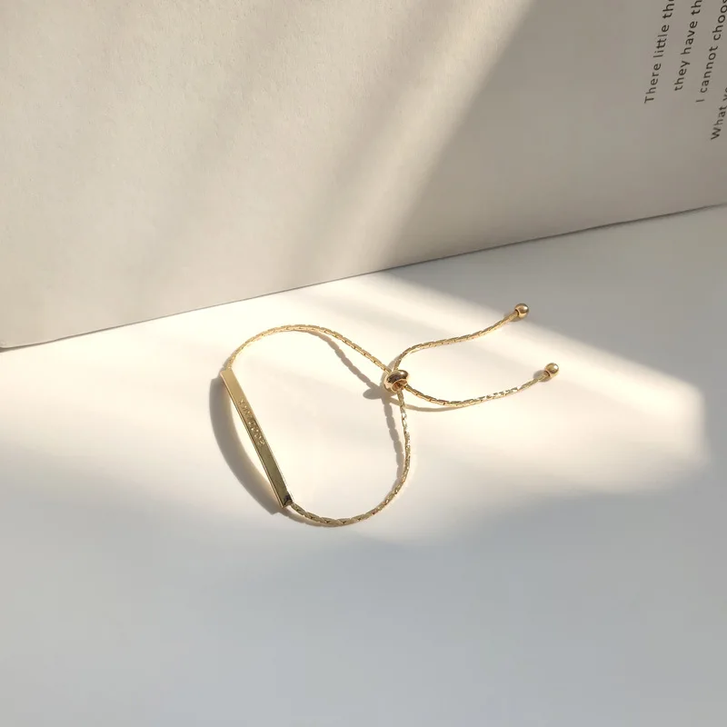 

Normcore and Trendy Ins Wind Bracelet Design Adjustable Bracelet Fashion Girlfriend Bracelet Women