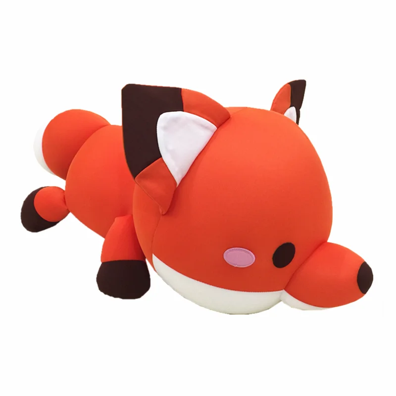

candice guo cute plush toy lovely cartoon animal papa fox soft doll Nanoparticle cushion birthday Christmas gift 1pc