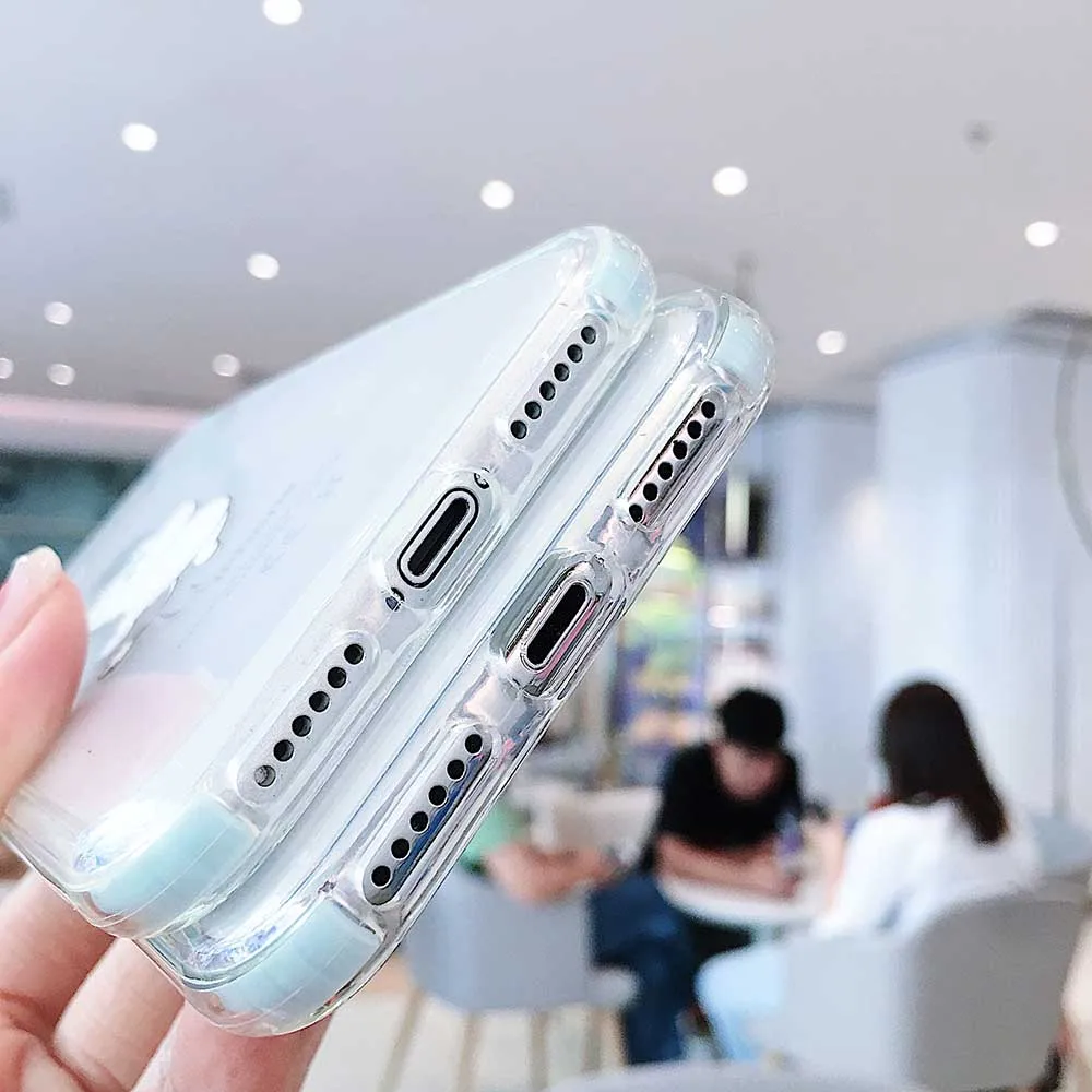 Японский милый Аниме Doraemon Moomin Красочные края чехол для телефона для iphone 11 pro X XS Max Xr 7 8 6 6s plus прозрачный мягкий силиконовый чехол