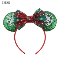 New Trendy Style Classical Sequins Bow Mouse Ears Kids Girl Party Festival Hairband DIY Hair Accessories 2020 Photo Pro Headband