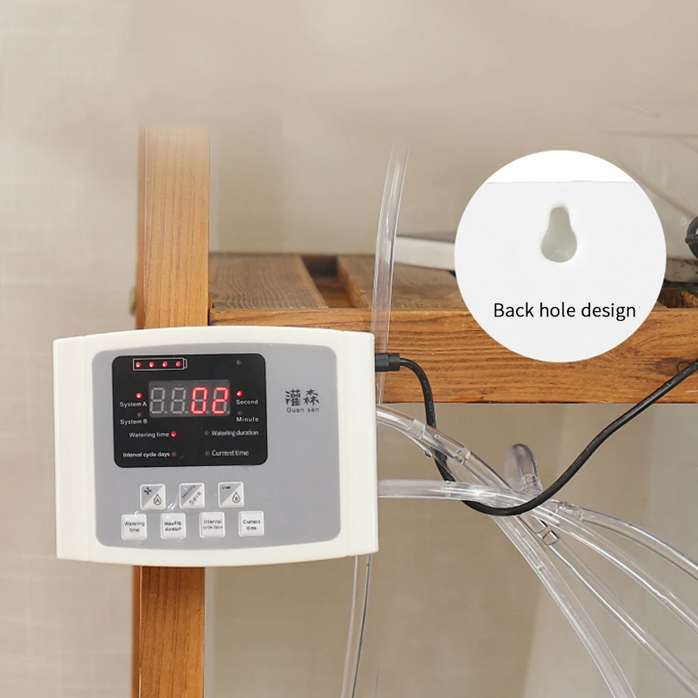 

Bonsai Garden Plant Drip Irrigation Practical Home Office Automatic Watering System Solar Charging Controller Indoor Pump Timer