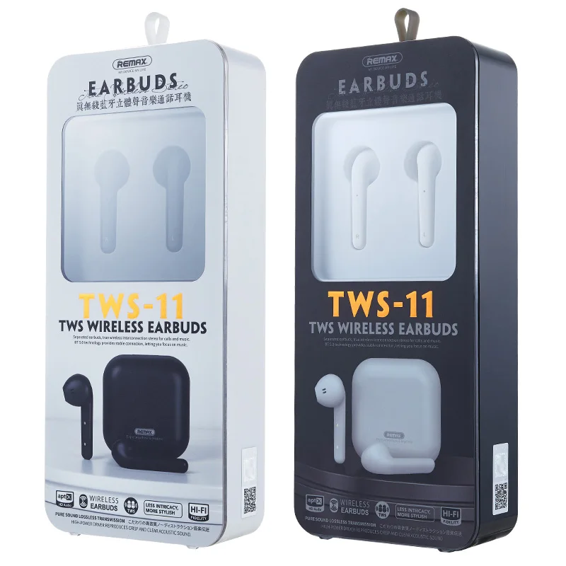 Original REMAX TWS-11 Semi-In-Ear True Wireless Earphone Bluetooth 5.0 Earbud DSP Noise Reduction Headphone Touch Control 300mAh |