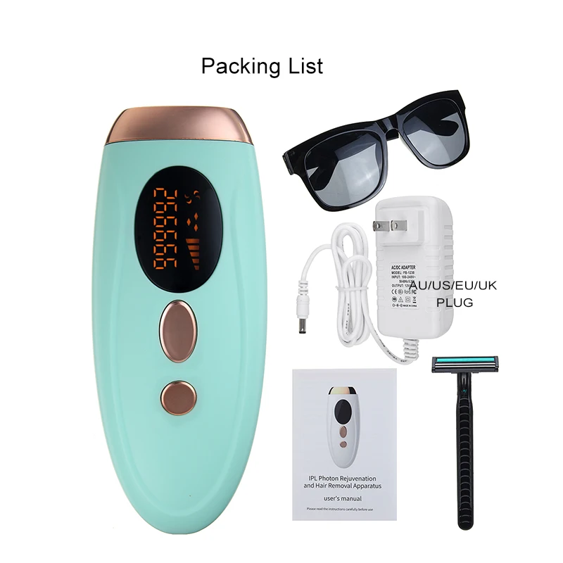 

990000 Flashes Laser Epilator Permanent IPL Photoepilator Whole Body Hair Removal Machine Household Painless Electric Epilator