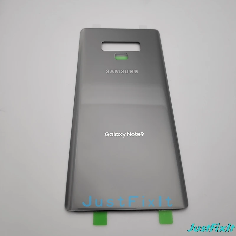 Серебристый Для Galaxy Note9 Note 9 N9600 SM-N960f Телефон задняя батарея Дверь с инструментами стеклянный корпус задняя крышка чехол - Цвет: Серебристый