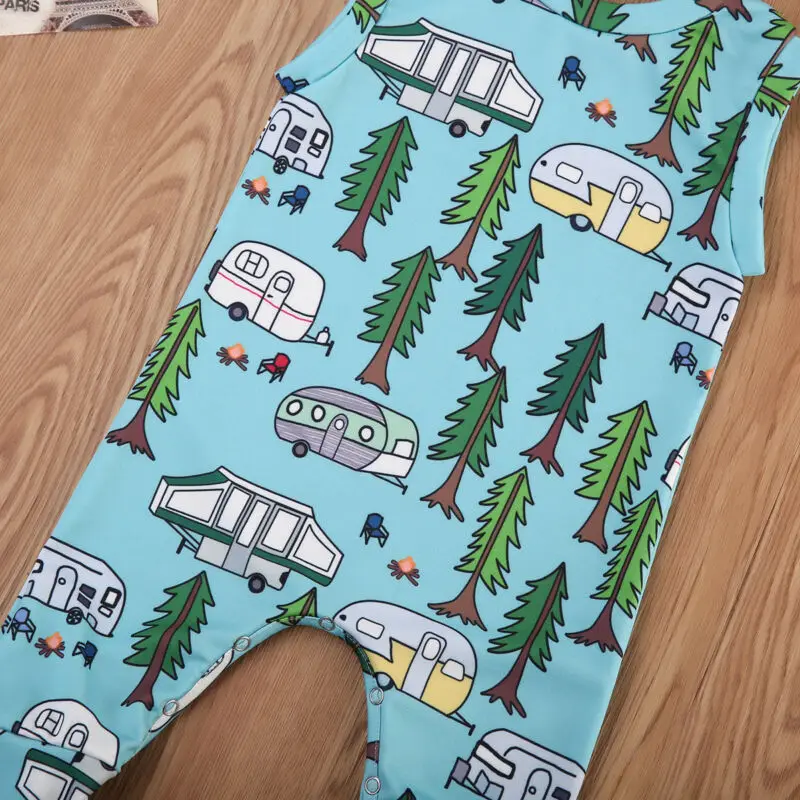

Baby Boy Girl Sleeveless RomperCasual Dungarees Jumpsuit Playsuit Outfit Infant Romper 0-24kids Clothes