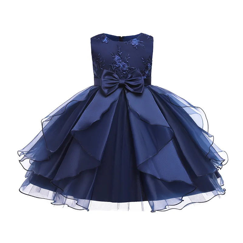 Детское красное платье для девочек платья принцессы маленьких костюмы причастия