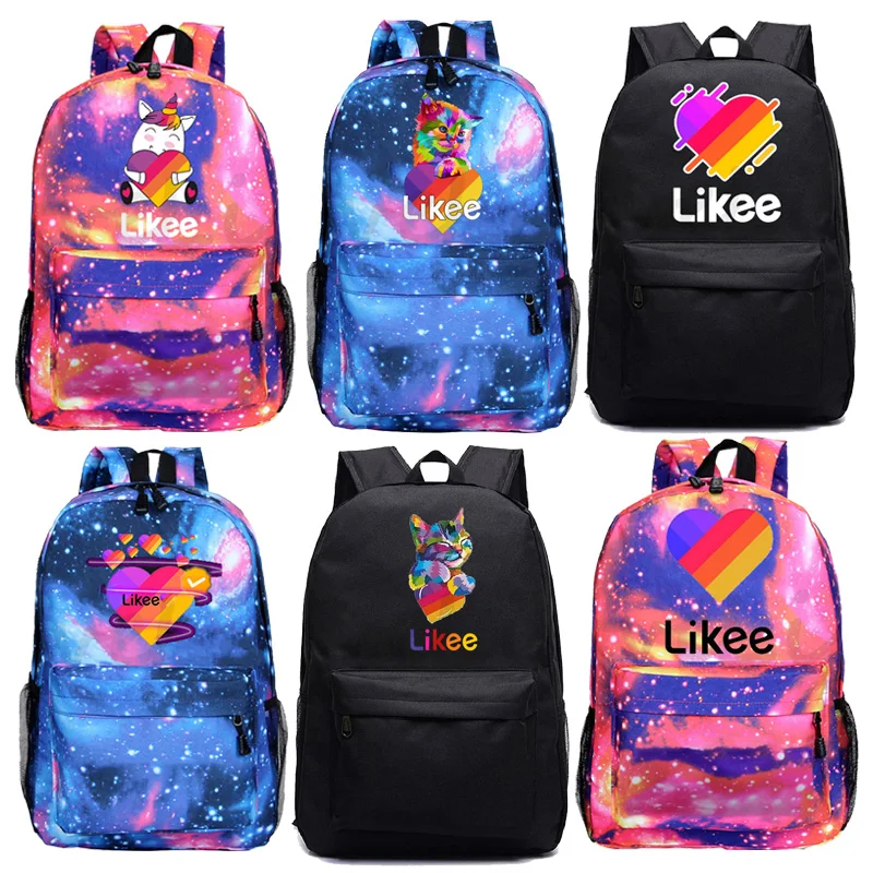 

Likee Video App Backpack School Bag Teen Girls School Backpack Travel Back Pack Female Knapsack Children Likee Rucksack