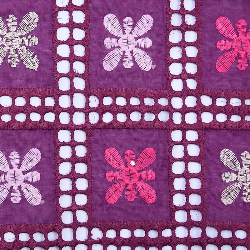 Африканская Высококачественная швейцарская вуаль кружева хлопковая