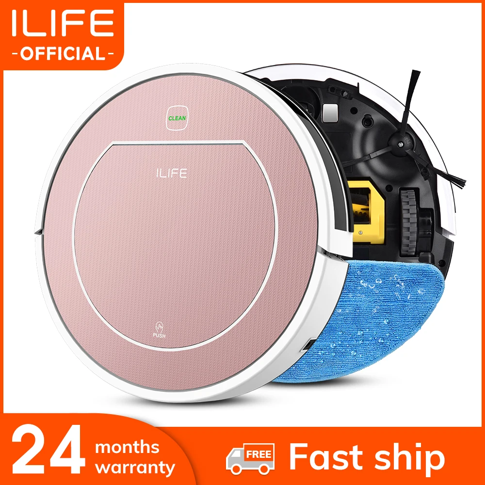 ILIFE V7s Pro горячие продажа 2 в 1 умный пылесос робот 450мл большой резервуар для воды