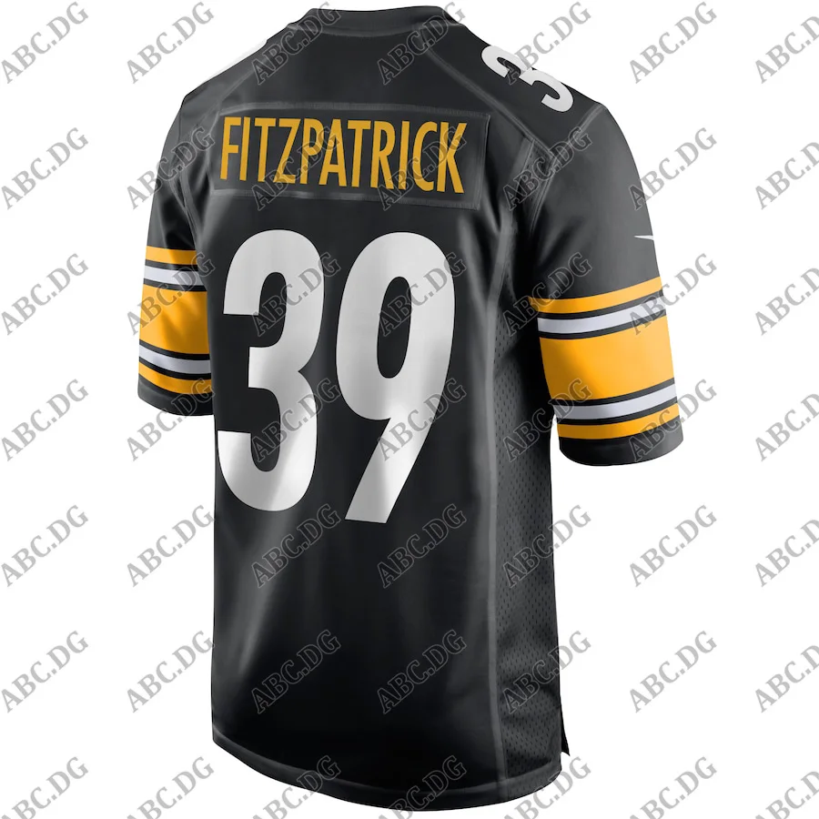 

Men Women Kid Youth Pittsburgh Minkah Fitzpatrick Black Game Jersey