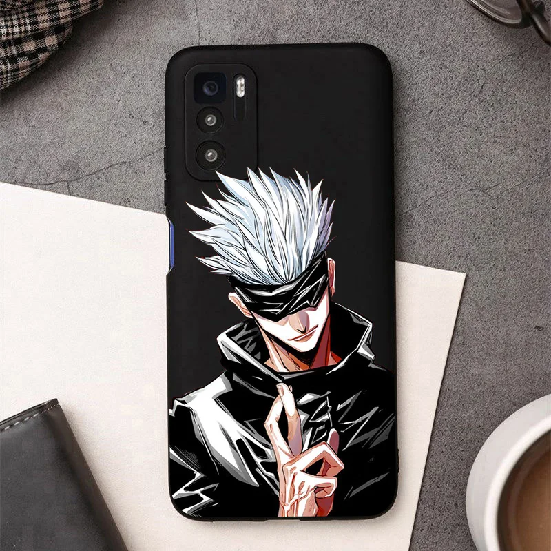 Чехол для Xiaomi Redmi Note 10 Pro 9 9C 9A POCO M3 X3 F3 Gojo Satoru | Мобильные телефоны и аксессуары