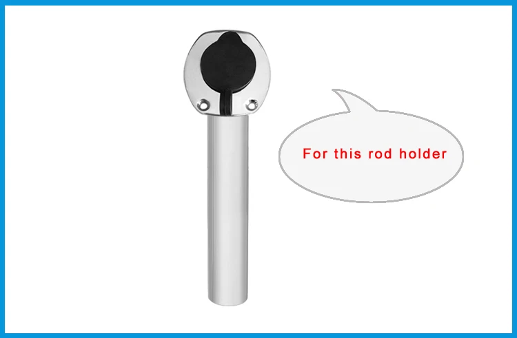 

IBST LIFE Black color 30 degree Fishing Rod holder Inner Sleeve Rod Pod Rubber Cap Tube Liner