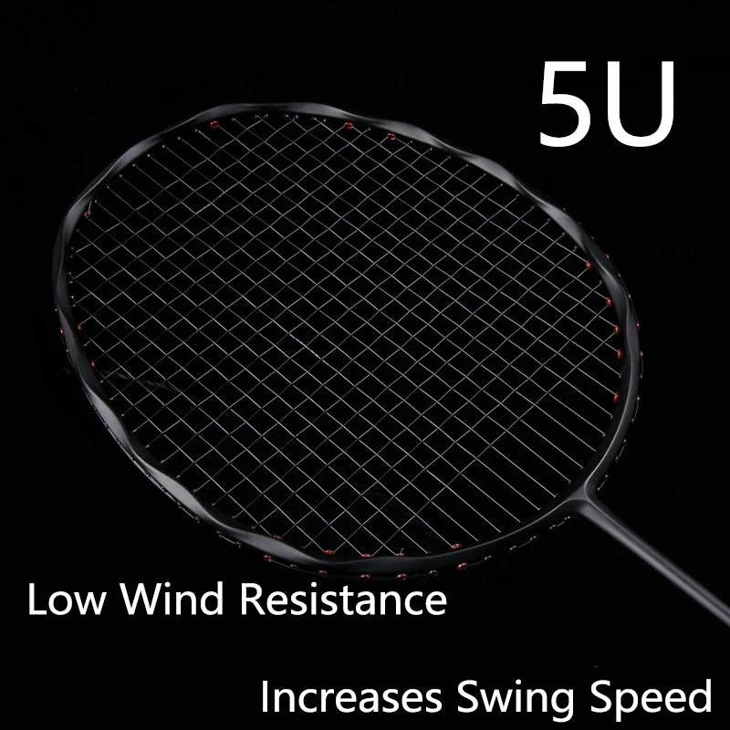 Профессиональная ракетка для бадминтона 5U из углеродного волокна Ультралегкая G4