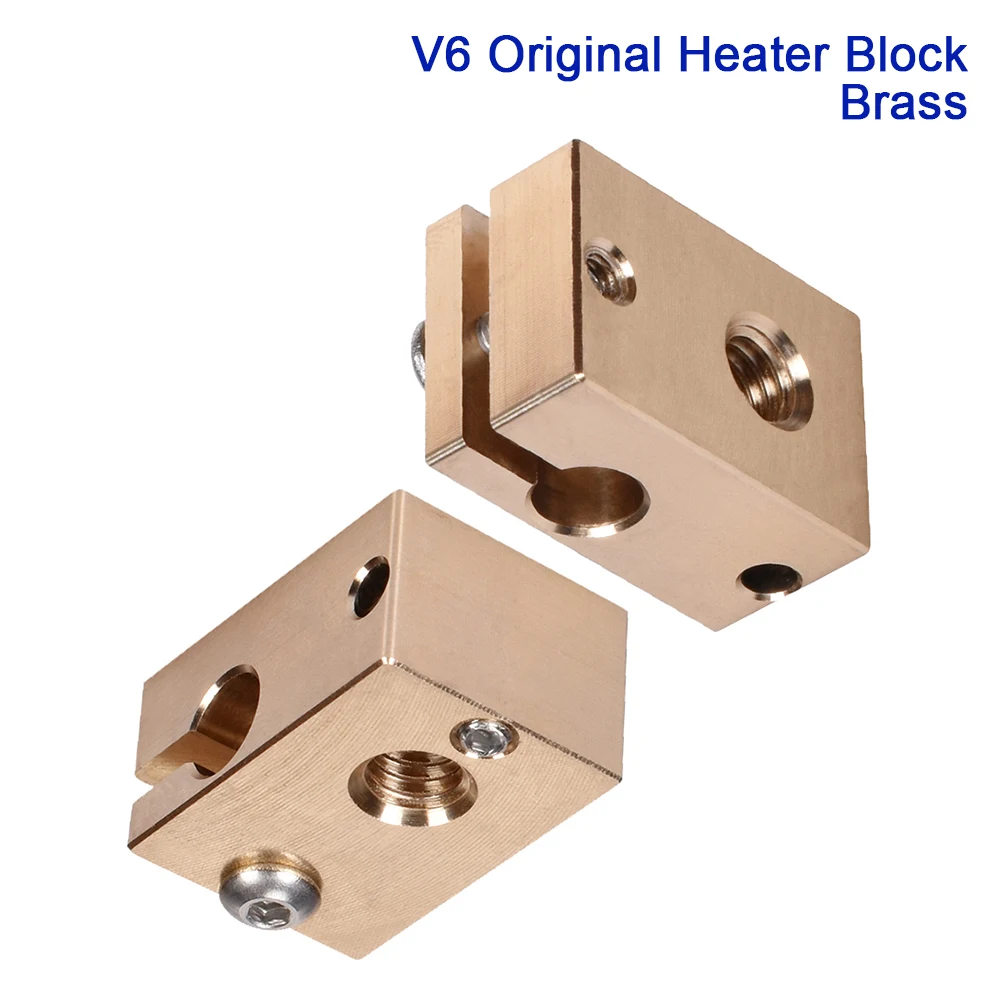 Латунный нагревательный блок V6 высококачественные детали для 3D принтера