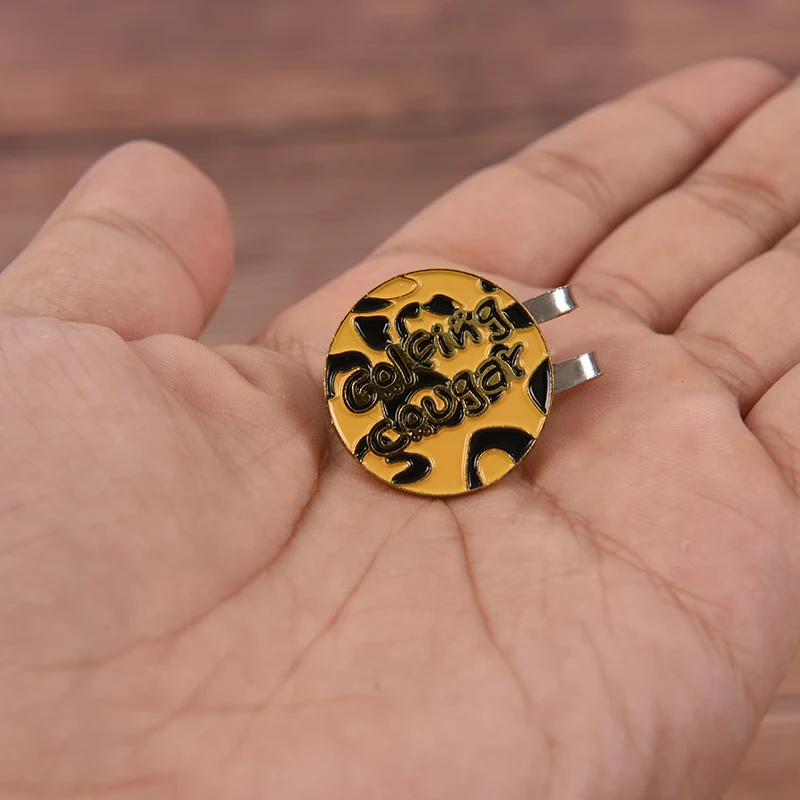 25 мм Кепка для гольфа Зажим Маркер мяч Магнитная шляпа Зажимы Открытый сплав