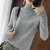 dimi women knitted turtleneck thickened pullover casual jumper large size tops new autumn and winter cashmere sweater