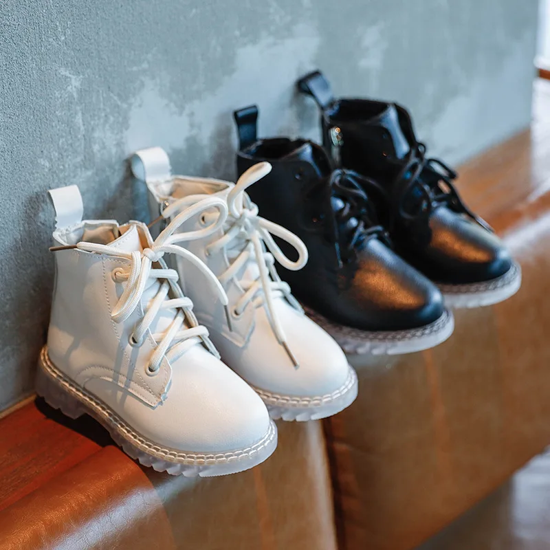 Детские Ботинки Martin в британском стиле Новинка осени 2020 короткие ботинки для