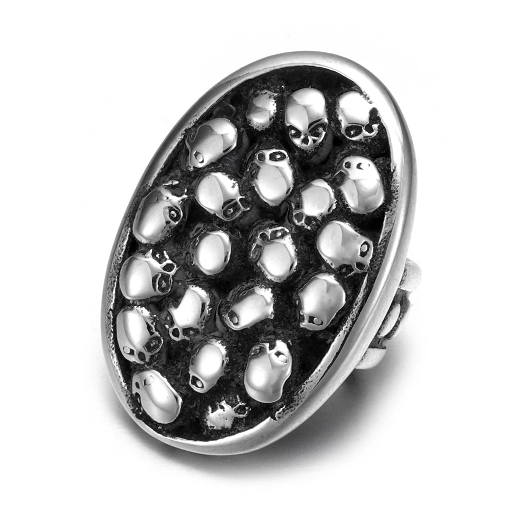 

Stainless Steel Slider Beads 12x6mm Hole Skull Polished Accessories Slide Charms for DIY Bracelet Jewelry Making