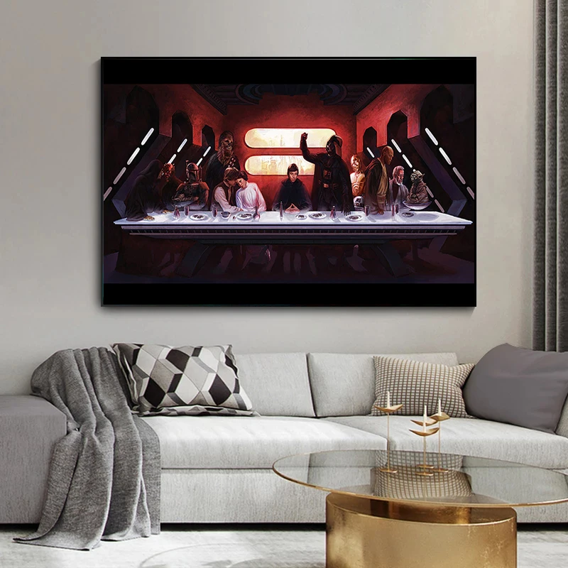 С героями комиксов Марвел &quotЗвездные войны&quot фильм рисунок на холсте с принтом