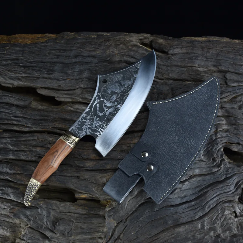 

Home chopper Longquan hand forged chopper chopper chopping bone and meat