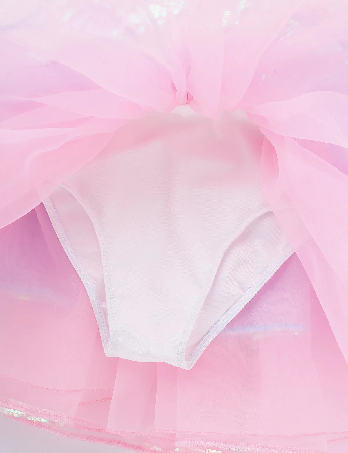 Kids Girls Shiny Sequins Bowknot Mesh Splice Dancewear Ballet Gymnastics Leotard Tutu Dress Performance Competition | Детская одежда и