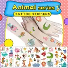 Милое животное Фламинго дизайнерские водонепроницаемые Временные татуировки, наклейки для детей, девочек, подарки для детей, Переводные временные татуировки