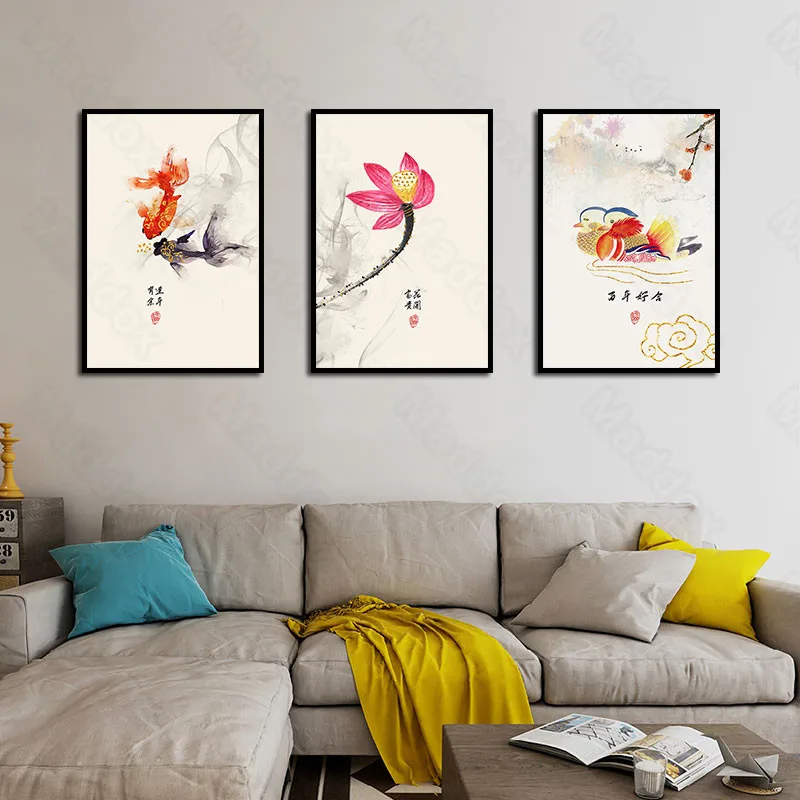 

Still Life Pattern Chinese Style Living Room Paintings Chinese Style Creative Personality Porch Corridor Decoration Painting