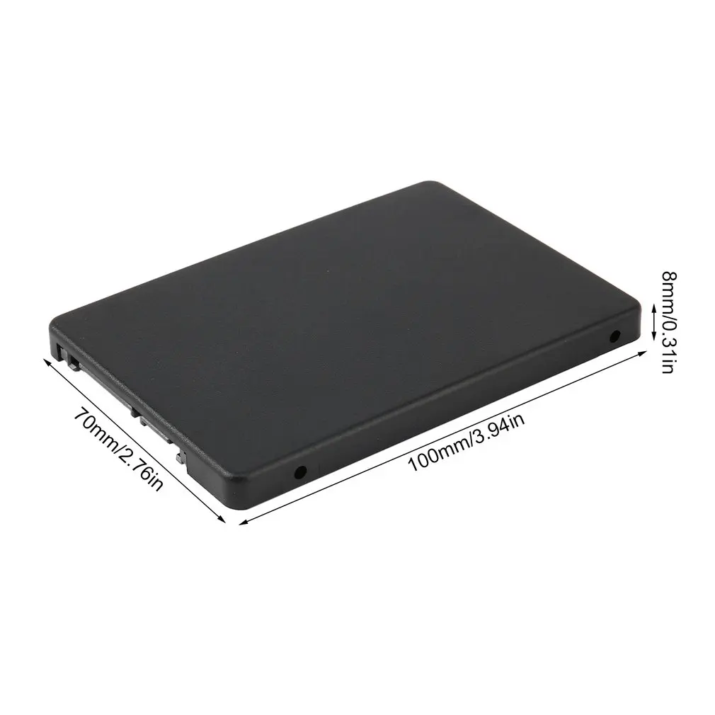 

SATA SSD Adapter Box External HDD Mobile Box Portable Mini HDD Efficient and Fast Mini 2.5 Inch MSATA SSD to 22 Pin EU Desktop