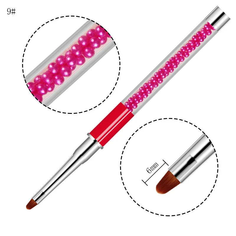 CYSHMILY 1Pc UV Gel Brush Nail Art Manicure Brushes Line Flower Pen Dotting Painting Design Acrylic Nails For |