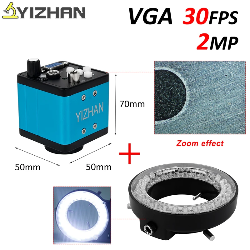 Микроскоп для тринокулярного микроскопа с увеличительными линзами 2 МП 30 кадров