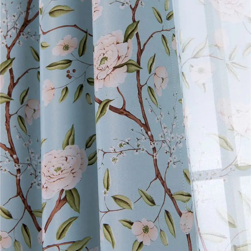 Светонепроницаемые шторы с цветочным принтом для гостиной спальни свадьбы