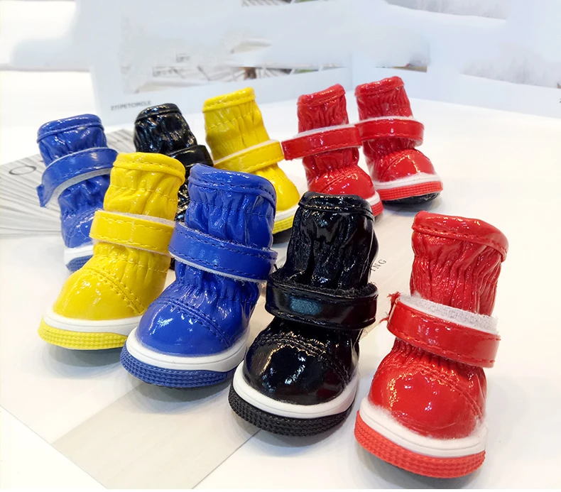 Горячая Распродажа зимняя обувь для собак чихуахуа щенка противоскользящие