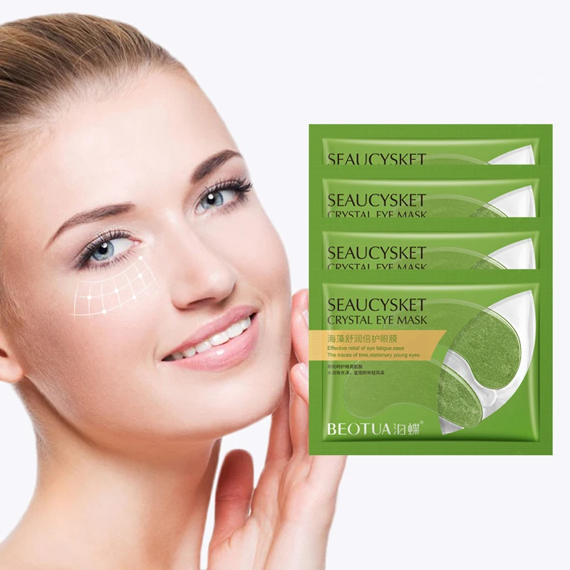 

10Pairs Crystal Collagen Eye Mask Moisturizing Anti-Aging Anti Puffiness Dark Circles Gel Eye Patches Beauty Eyes Skin Care