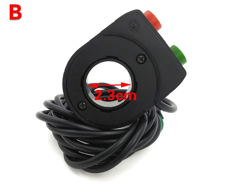 Headlight Switch horn light Switch 2 in 1 on/off 160cm 12V-80V ebike Accessories