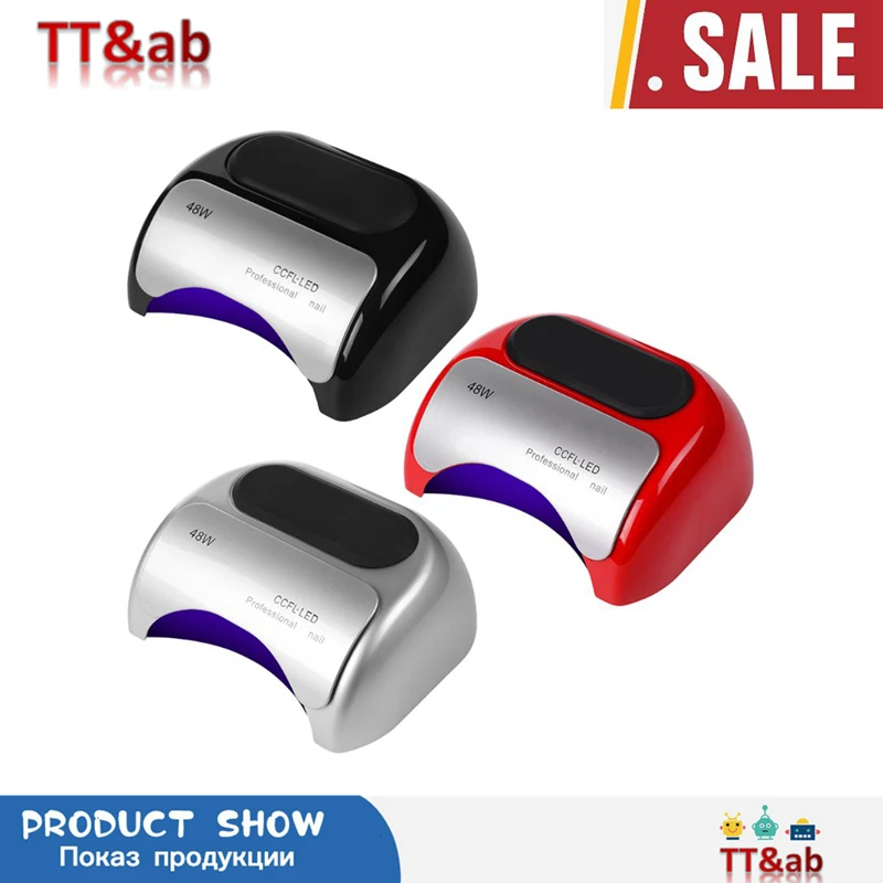

Professional 48W CCFL UV LED Lamp Nail Dryer Cure Nails Polish Gel Art Automatic Induction Manicure Tools