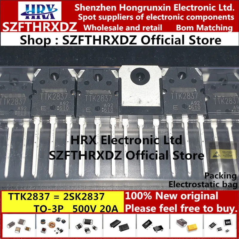 TTK2837 TO-3P K2837 TO3P 2SK2837 500V 20A силиконовый N канал MOS Тип измельчитель регулятор 25 шт./трубка(10 шт