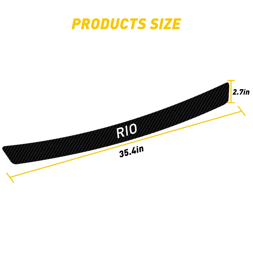 Защитные наклейки на задний бампер для Kia Rio 3 4 K2 K3 X-Line | Автомобили и мотоциклы