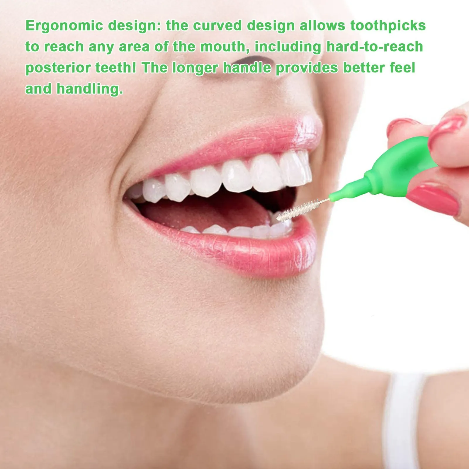 

100PCS Slim Brush Tooth Interdental Cleaners Brush Go-Betweens Original Cleaners Disposable Dental Brushes Between Teeth Soft