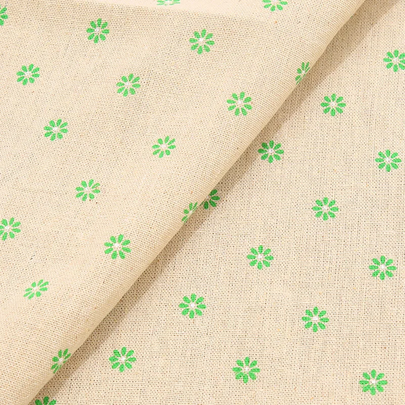 

100*150 Printed patchwork fabric cotton linen fabric material for sewing diy supplies by meter