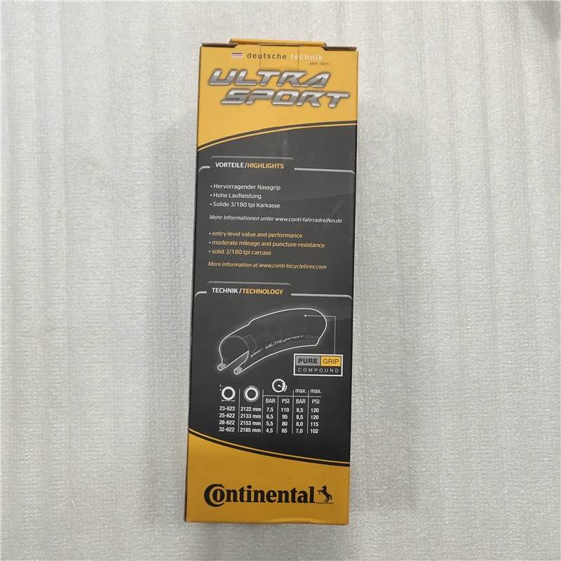 Шина Continental UltraSport II шина для дорожного велосипеда 700x23C 700x25C складная запчасти |