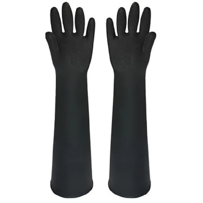 Рабочие перчатки 45 60 см с пескоструйной обработкой 96% кислота 40% щелочи латексная