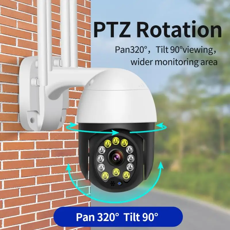 

EU/US/UK/AU Wireless Wifi Camera PTZ IP 1080P Tilt Outdoor Speed Dome CCTV Security Cameras IR Home Outdoor Surveilance