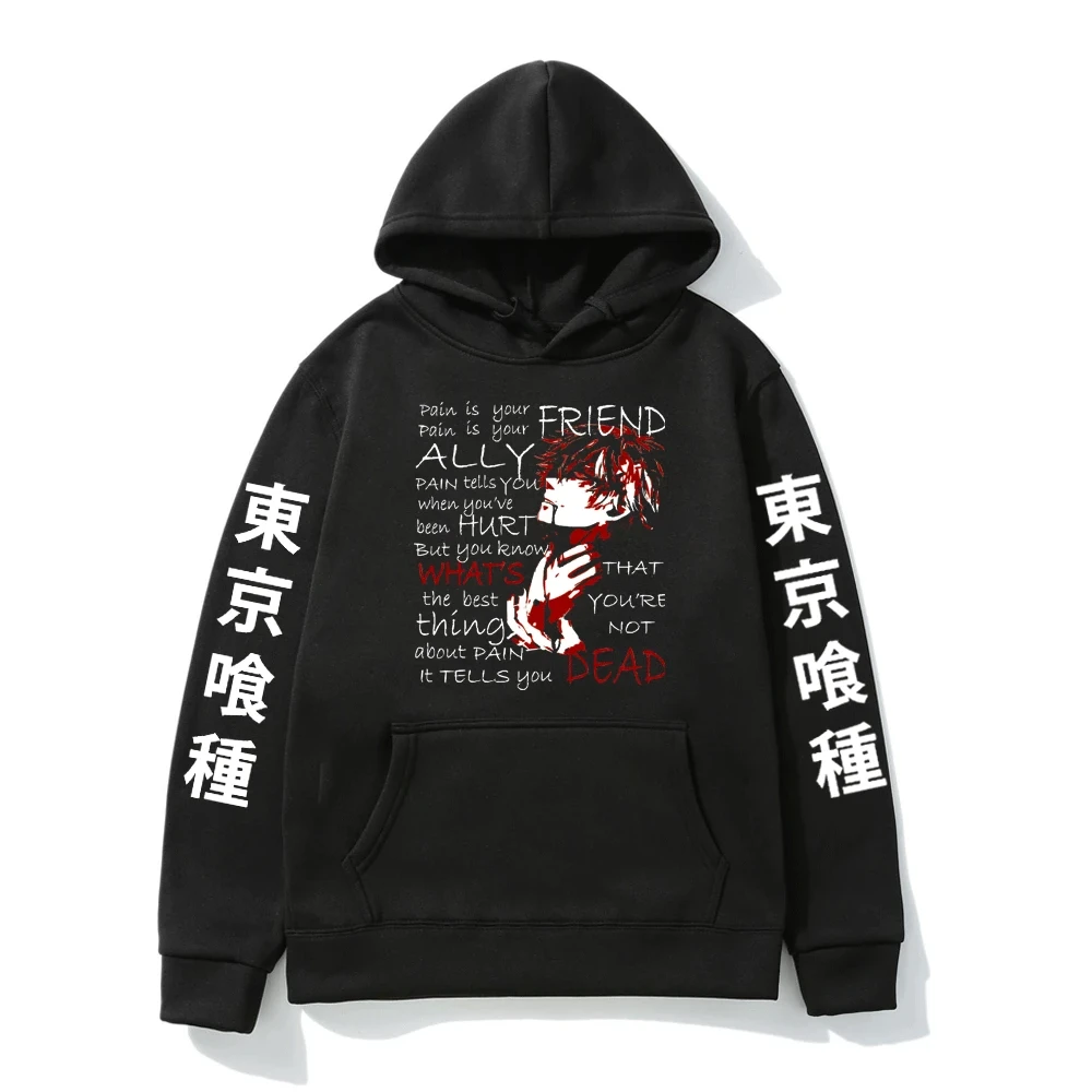 

Пуловеры с аниме Токийский Гуль, флисовые топы на осень и зиму, толстовки с длинным рукавом, мужские толстовки с принтом аниме, толстовки для...