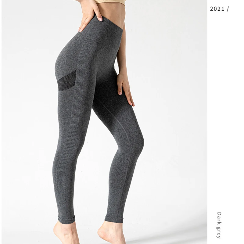 

Женские Бесшовные Леггинсы для фитнеса, модные эластичные леггинсы в стиле пэчворк с высокой талией и принтом, леггинсы до щиколотки с эффе...