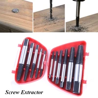 damaged screw extractor center drill bits guide set broken damaged bolt remover removal speed easy out tools set 56pcs