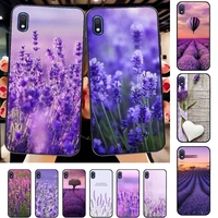 lavender purple flowers phone case for samsung a51 01 50 71 21s 70 31 40 30 10 20 s e 11 91 a7 a8 2018