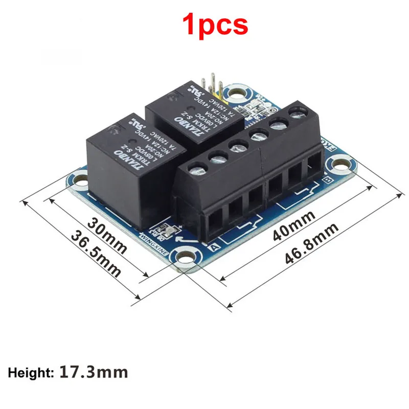 1 шт. Радиоуправляемый модельный передатчик RX светодиодный двухполосный 2CH релейный электронный модуль