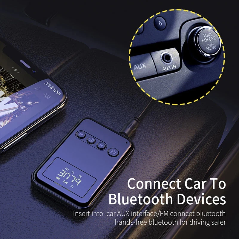 Bluetooth 5.0 Transmitter Receiver 3.5mm Jack Aux Audio Wireless Adapter For PC TV Headphone Car 5 0 | Электроника