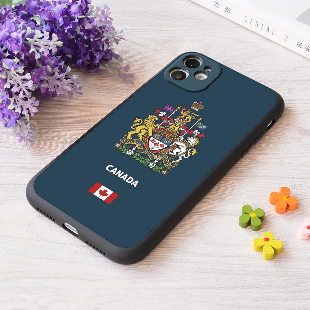 

For iPhone Canada Print Soft Matt Apple Case
