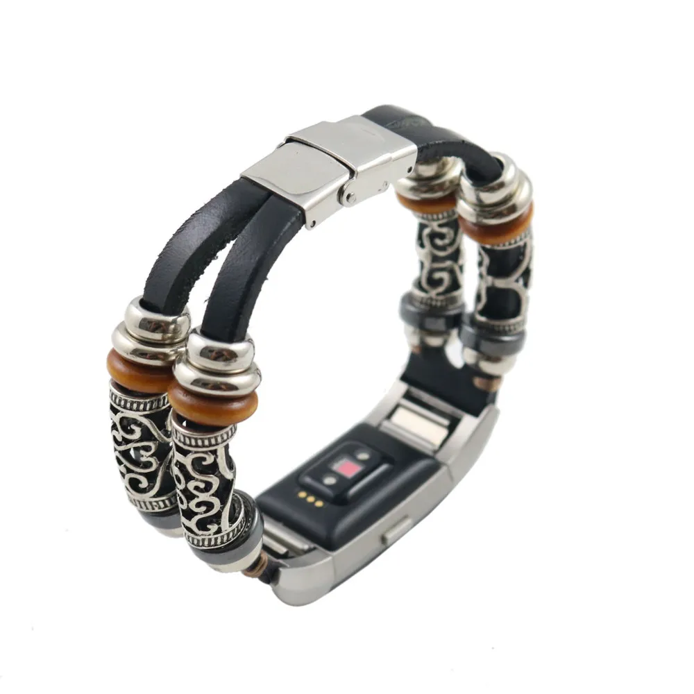 Сменный кожаный ремешок для браслета Fitbit Charge 2 модный спортивный браслет